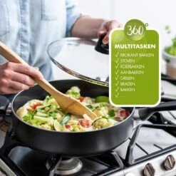 GreenPan Memphis Koekenpan 28cm - Zwart - Inductie - PFAS-vrij 23 GreenPan Memphis Koekenpan 28cm - Zwart - Inductie - PFAS-vrij -Keukenartikelen Series Winkel 1200x1200 451