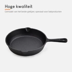 Ocina Gietijzeren Pan – Set Van 3 Stuks – ø25cm, ø19.5cm En ø16cm - Skillet - Koekenpan – Hapjespan – Koekenpan Inductie – Koekenpannenset - Gietijzeren Pan Bbq - Gietijzer - Incl. Receptenboek -Keukenartikelen Series Winkel 1200x1200 460