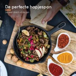 Ocina Gietijzeren Pan – Set Van 3 Stuks – ø25cm, ø19.5cm En ø16cm - Skillet - Koekenpan – Hapjespan – Koekenpan Inductie – Koekenpannenset - Gietijzeren Pan Bbq - Gietijzer - Incl. Receptenboek -Keukenartikelen Series Winkel 1200x1200 461