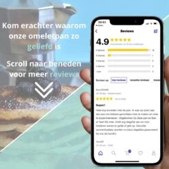 Culistar Pannenkoekenpan Inductie - Pancake Pan - Omeletpan - Omeletmaker - Eierpan - Inclusief Receptenboekje -Keukenartikelen Series Winkel 1200x1200 501