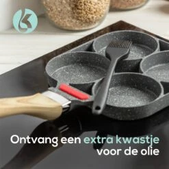 Culistar Pannenkoekenpan Inductie - Pancake Pan - Omeletpan - Omeletmaker - Eierpan - Inclusief Receptenboekje -Keukenartikelen Series Winkel 1200x1200 504