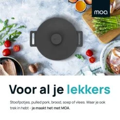 MOA Gietijzeren Braadpan - Inhoud 7,1 Liter - 29CM - Rond - Alle Warmtebronnen - Ook Voor Inductie - Gewicht 7,6 Kg - Zwart - MC29B 13 MOA Gietijzeren Braadpan - Inhoud 7,1 Liter - 29CM - Rond - Alle Warmtebronnen - Ook Voor Inductie - Gewicht 7,6 Kg - Zwart - MC29B -Keukenartikelen Series Winkel 1200x1200 563