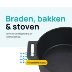 MOA Gietijzeren Braadpan - Inhoud 7,1 Liter - 29CM - Rond - Alle Warmtebronnen - Ook Voor Inductie - Gewicht 7,6 Kg - Zwart - MC29B 14 MOA Gietijzeren Braadpan - Inhoud 7,1 Liter - 29CM - Rond - Alle Warmtebronnen - Ook Voor Inductie - Gewicht 7,6 Kg - Zwart - MC29B -Keukenartikelen Series Winkel 1200x1200 564