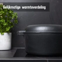 Daumonet Ducasse Gietijzeren Double Use Braadpan - Combi Sudderpan Zwart - 2-in-1 Bak- En Braadpan - PFAS & PFOA Vrij - Rond - Ø 26 Cm - 4,4 Liter - Emaille - Alle Warmtebronnen - Elektrisch - Gas - Halogeen - Inductie - Keramisch 17 Daumonet Ducasse Gietijzeren Double Use Braadpan - Combi Sudderpan Zwart - 2-in-1 Bak- En Braadpan - PFAS & PFOA Vrij - Rond - Ø 26 Cm - 4,4 Liter - Emaille - Alle Warmtebronnen - Elektrisch - Gas - Halogeen - Inductie - Keramisch -Keukenartikelen Series Winkel 1200x1200 574