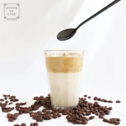 House Of Husk Latte Macchiato Lepels Set - Lange Theelepels - Koffielepels - Longdrinklepels - Sorbetlepels - Barlepel - RVS - 6 Stuks - 20CM - Zwart -Keukenartikelen Series Winkel 1200x1200 585