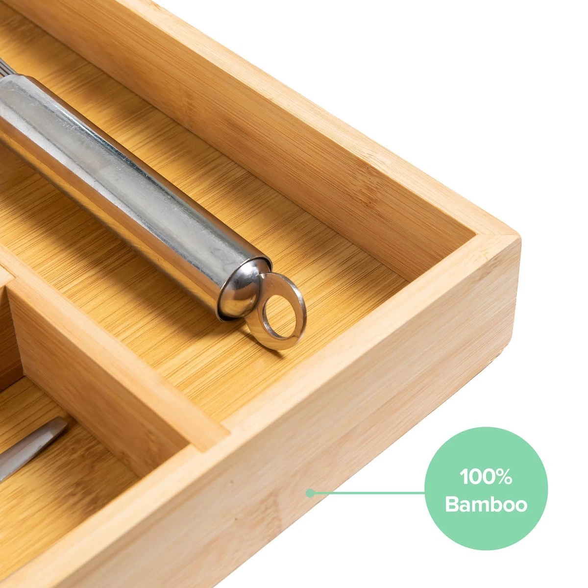 Grote Bestekbak Bamboe 81x47CM - Coninx Besteklade - Opbergbak - Duurzaam - Bamboe - Voor Laden Vanaf 47cm Diep 4 Grote Bestekbak Bamboe 81x47CM - Coninx Besteklade - Opbergbak - Duurzaam - Bamboe - Voor Laden Vanaf 47cm Diep - Afbeelding 2