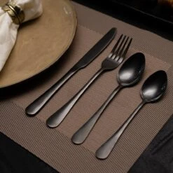 OEC Kitchen Bestekset 36-delig - Zwart - 6 Persoons - Steakmessen - Messen - Vorken - Lepels - RVS 11 OEC Kitchen Bestekset 36-delig - Zwart - 6 Persoons - Steakmessen - Messen - Vorken - Lepels - RVS -Keukenartikelen Series Winkel 1200x1200 593