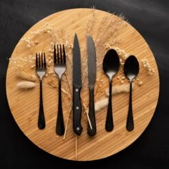 OEC Kitchen Bestekset 36-delig - Zwart - 6 Persoons - Steakmessen - Messen - Vorken - Lepels - RVS 12 OEC Kitchen Bestekset 36-delig - Zwart - 6 Persoons - Steakmessen - Messen - Vorken - Lepels - RVS -Keukenartikelen Series Winkel 1200x1200 594