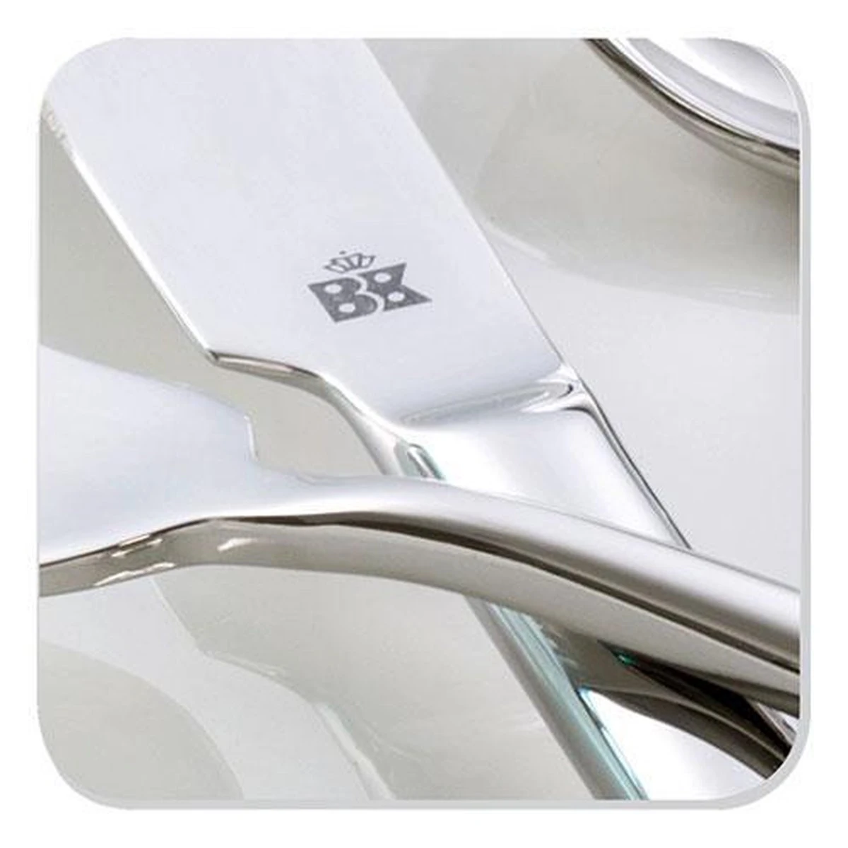 BK Waal Dessertlepels - 6 Stuks - 18/10 Edelstaal 5 BK Waal Dessertlepels - 6 Stuks - 18/10 Edelstaal - Afbeelding 3