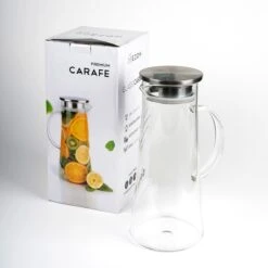 MÊZON® Schenkkan - Glazen Waterkan - Waterkaraf Voor Fruitwater - Multifunctionele Decanteer Karaf - Kan Met Deksel - 1.5L Capaciteit -Keukenartikelen Series Winkel 1200x1200 741