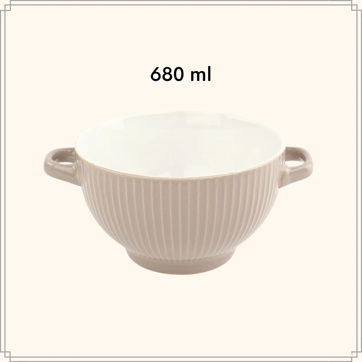 OTIX Soepkommen - Set Van 6 - Met Oor - Stapelbaar - Aardewerk - 680 Ml - 6 Kleuren 7 OTIX Soepkommen - Set Van 6 - Met Oor - Stapelbaar - Aardewerk - 680 Ml - 6 Kleuren - Afbeelding 5