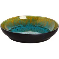 Palmer Serviesset Lotus Stoneware 6-persoons 24-delig Zwart Turquoise -Keukenartikelen Series Winkel 1200x1200 792