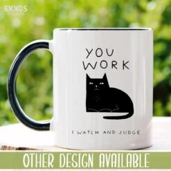 I Work Hard Kat Mok - Katten - Juf Cadeau - Meester Cadeau - Verjaardagscadeau - Cadeau - Verjaardag Cadeau Man - Cadeau Voor Man - Cadeau Voor Vrouw - Mokken - Theeglazen - Koffiekopjes -Keukenartikelen Series Winkel 1200x1200 813
