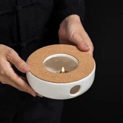 ConBlom Keramische Theepot, Warmer, Theewarmer, Koffiewarmer, Stoofje, Met Kurk-stoofje, Theepot Basis, Theefornuis, Melkwarmer Voor Thuis, Café, Theemelk (zonder Kaars En Theepot) -Keukenartikelen Series Winkel 1200x1200 838