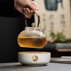 ConBlom Keramische Theepot, Warmer, Theewarmer, Koffiewarmer, Stoofje, Met Kurk-stoofje, Theepot Basis, Theefornuis, Melkwarmer Voor Thuis, Café, Theemelk (zonder Kaars En Theepot) -Keukenartikelen Series Winkel 1200x1200 839