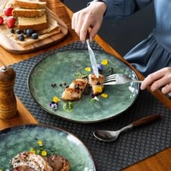 Serviesset 8 Personen - 24 Delig - Handgemaakt Keramiek - Vancasso Groen -Keukenartikelen Series Winkel 1200x1200 844