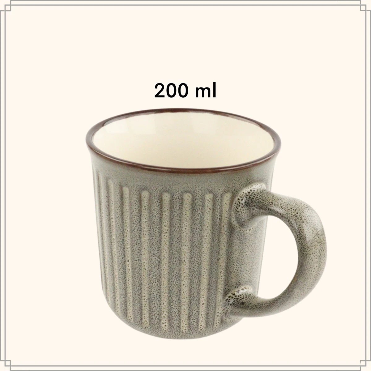 OTIX Koffiekopjes - Met Oor - Set Van 4 - Aardewerk - 200 Ml 8 OTIX Koffiekopjes - Met Oor - Set Van 4 - Aardewerk - 200 Ml - Afbeelding 6