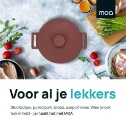 MOA Gietijzeren Braadpan - Inhoud 4,75 Liter - 26CM - Rond - Alle Warmtebronnen - Ook Voor Inductie - Gewicht 5,8 Kg - Bordeaux Rood - MC26BR 14 MOA Gietijzeren Braadpan - Inhoud 4,75 Liter - 26CM - Rond - Alle Warmtebronnen - Ook Voor Inductie - Gewicht 5,8 Kg - Bordeaux Rood - MC26BR -Keukenartikelen Series Winkel 1200x1200 88