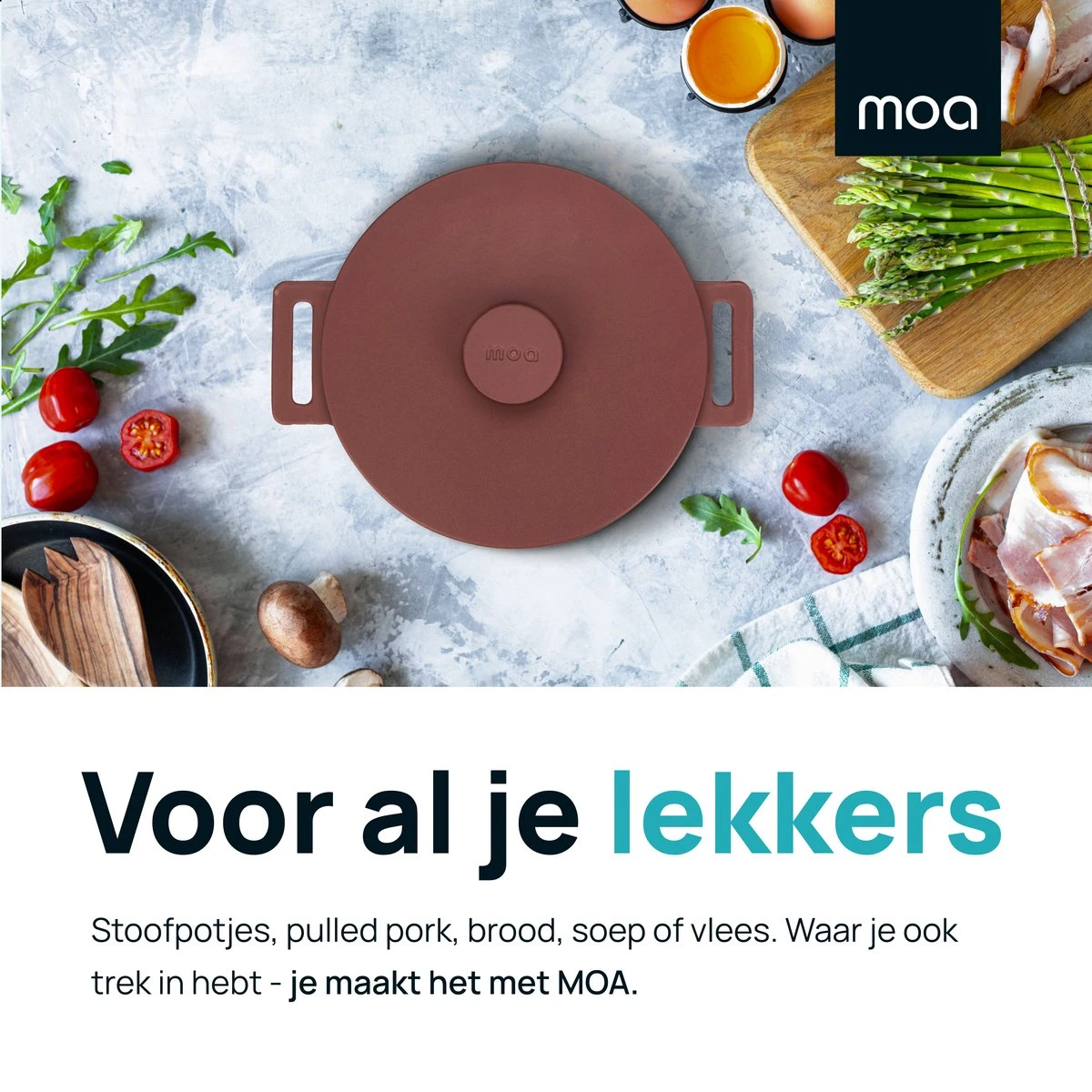 MOA Gietijzeren Braadpan - Inhoud 4,75 Liter - 26CM - Rond - Alle Warmtebronnen - Ook Voor Inductie - Gewicht 5,8 Kg - Bordeaux Rood - MC26BR 5 MOA Gietijzeren Braadpan - Inhoud 4,75 Liter - 26CM - Rond - Alle Warmtebronnen - Ook Voor Inductie - Gewicht 5,8 Kg - Bordeaux Rood - MC26BR - Afbeelding 3