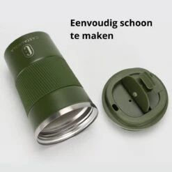 Castagnola Design RVS Koffiebeker To Go - Groen - 380ml - Thermosbeker - Theebeker -Keukenartikelen Series Winkel 1200x1200 886