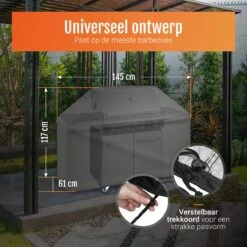 GrillX Barbecue Hoes - 145 X 61 X 117cm - BBQ Hoes Waterdicht - Beschermhoes Inclusief Trekkoord - BBQ Accesoires -Keukenartikelen Series Winkel 1200x1200 904