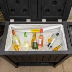 BluMill BBQ Tafel - Inclusief Koelvak 80 Liter - Op Wieltjes - Met Flessenopener - 102 X 46 X 86,5 Cm -Keukenartikelen Series Winkel 1200x1200 910