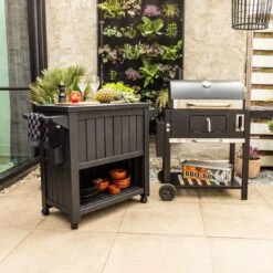 BluMill BBQ Tafel - Inclusief Koelvak 80 Liter - Op Wieltjes - Met Flessenopener - 102 X 46 X 86,5 Cm -Keukenartikelen Series Winkel 1200x1200 916