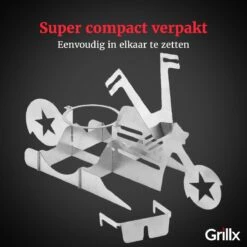 GrillX Beer Can Chicken Houder - Kiphouder Motorcycle - BBQ Accesoires - Bierkip - Barbeque Gereedschap - Chicken Sitter -Keukenartikelen Series Winkel 1200x1200 950