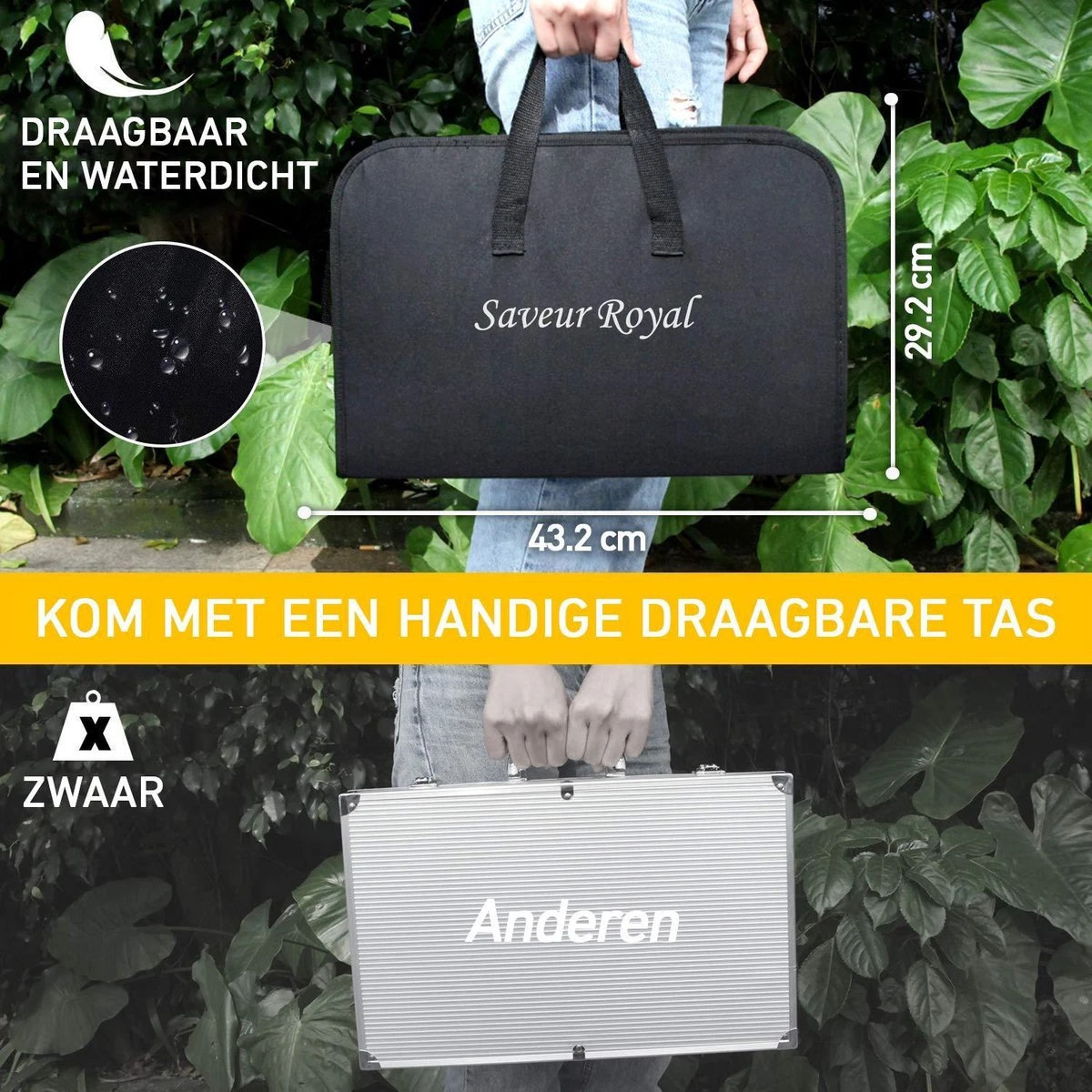 Saveur Royal® 35-delige Barbecue Gereedschapset In Roestvrij Staal - BBQ Grill Set Met Draagtas - Barbecuegerei-sets - Barbecue Accessoires Gereedschap - 35-delig 15 Saveur Royal® 35-delige Barbecue Gereedschapset In Roestvrij Staal - BBQ Grill Set Met Draagtas - Barbecuegerei-sets - Barbecue Accessoires Gereedschap - 35-delig - Afbeelding 13