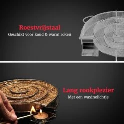 GrillX Cold Smoke Generator Met 1KG Appel Rookmot - 6 Liter - Smokerbox - RVS Rookbox - Rookgenerator - Koud Roken - BBQ Accesoires -Keukenartikelen Series Winkel 1200x1200 968