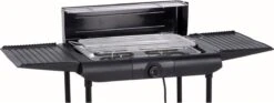 Excellent Electrics Elektrische Barbecue - Grilloppervlak (LxB) 36x24 Cm - 2000W - Zwart -Keukenartikelen Series Winkel 1200x453 2
