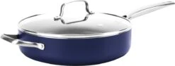 Blue Diamond – Sauteerpan Inclusief Deksel – Hapjespan – 28 Cm - Coating Met Diamant - Blauw -Keukenartikelen Series Winkel 1200x455