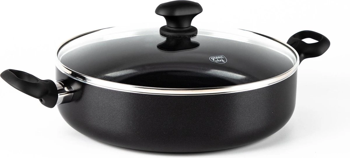 GreenChef Diamond Inductie Hapjespan - Ø28 Cm - Keramisch - PFAS-vrij 3 GreenChef Diamond Inductie Hapjespan - Ø28 Cm - Keramisch - PFAS-vrij