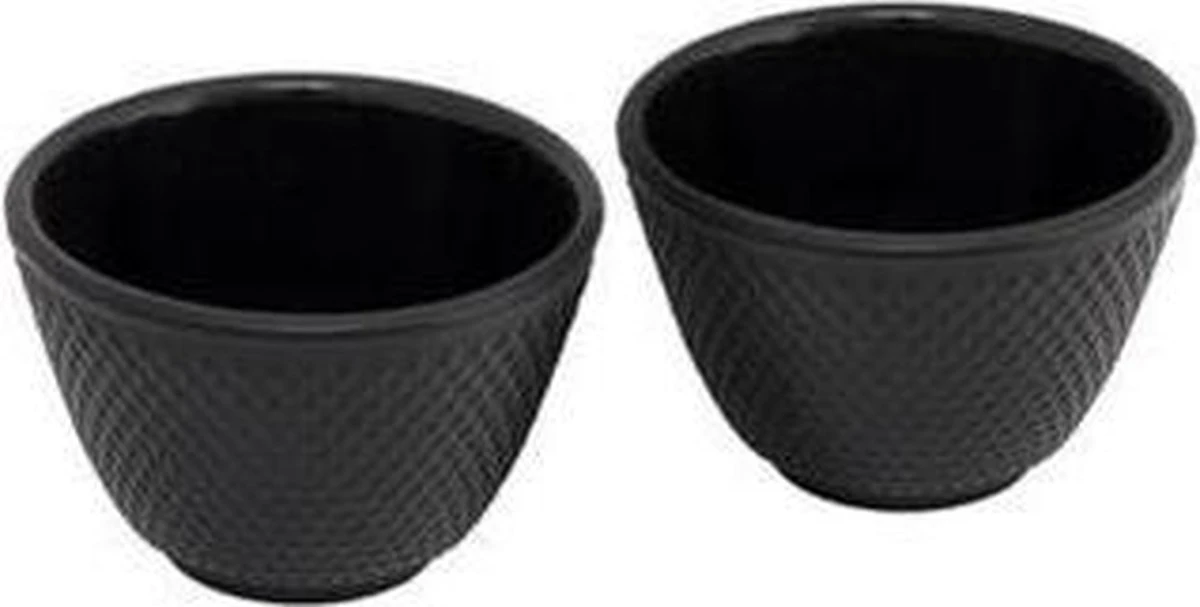 Bredemeijer - Kopjes Jang Gietijzer Zwart Set Van 2 4 Bredemeijer - Kopjes Jang Gietijzer Zwart Set Van 2 - Afbeelding 2
