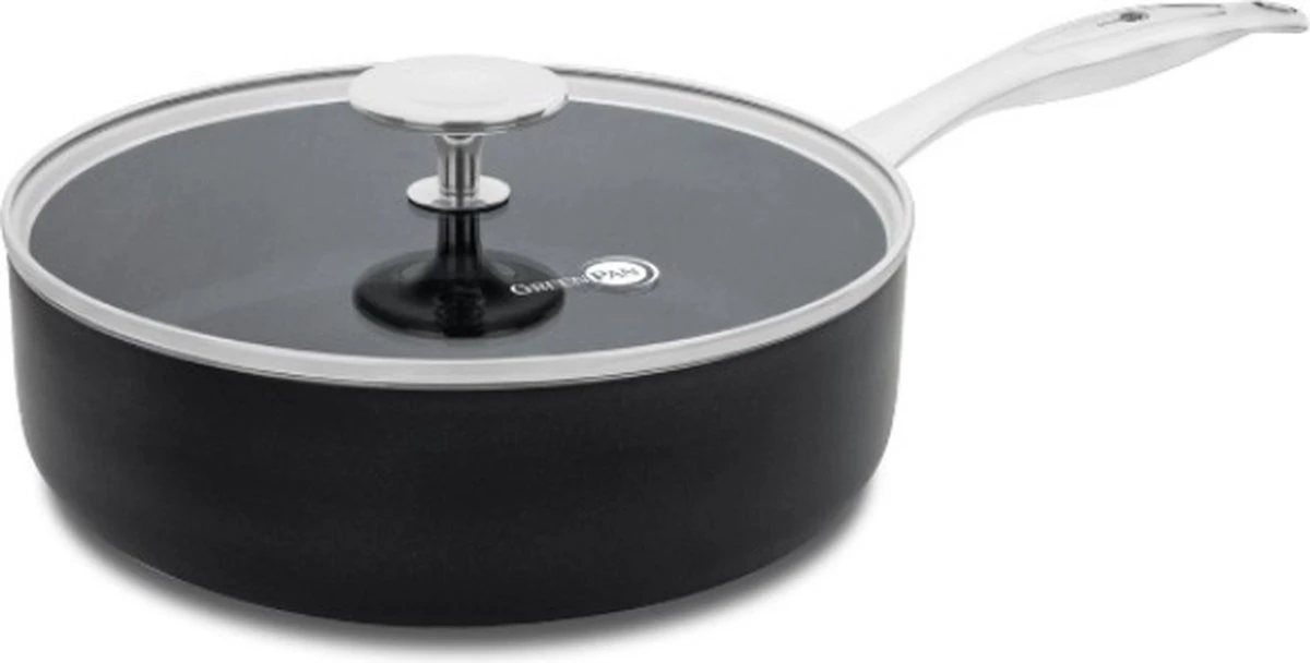 GreenPan Brussels Hapjespan Met Deksel - Ø24 Cm - Keramisch - Inductie 3 GreenPan Brussels Hapjespan Met Deksel - Ø24 Cm - Keramisch - Inductie