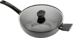 ISENVI Avon Keramische Wok Met Deksel 36 CM - Ergo Greep