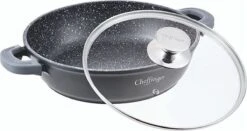 Cheffinger 28cm Lage Kookpot / Braadpan - CF-SC28 -Keukenartikelen Series Winkel 1200x637