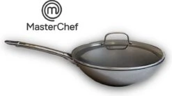MasterChef / Jumbo - Wokpan - Met Glazen Deksel - 28 Cm - Inductie -Keukenartikelen Series Winkel 1200x671