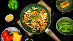 Just Vegan Koekenpan ECO Met Afneembaar Handvat 20 Cm Aluminium Groen -Keukenartikelen Series Winkel 1200x673