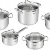Tefal Duetto+ Pannenset -10 Delig- 5 Pannen - Kookpannenset - Zilver - Afdruipdeksels -Keukenartikelen Series Winkel 1200x675