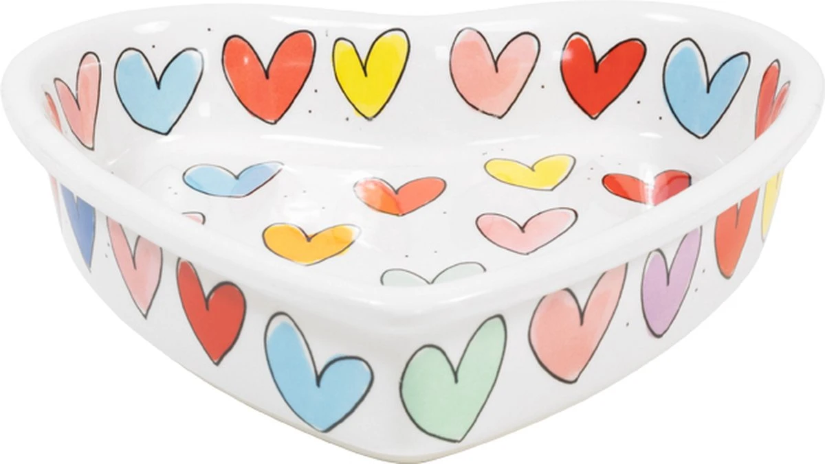 Blond Amsterdam, Even Bijkletsen: Hartvormige Schaal ø22CM 4 Blond Amsterdam, Even Bijkletsen: Hartvormige Schaal ø22CM - Afbeelding 2