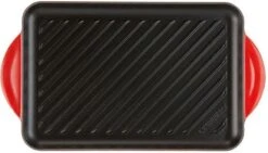Le Creuset - Gietijzeren Grillplaat - 32x22cm - Kersenrood -Keukenartikelen Series Winkel 1200x685 1