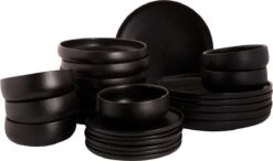 Maastricht Porselein Serviesset Universe Porselein 6-persoons 24-delig Zwart -Keukenartikelen Series Winkel 1200x707 7