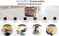 BanGosa® Magnetisch Digitale Kookwekker - Timer - RVS - Keukenwekker Digitaal - Digitale Keuken Timer - Stopwatch Met Magneet -Keukenartikelen Series Winkel 1200x739 4