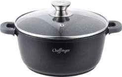 Cheffinger Cooking | Braadpan Met Deksel | 28cm | Alle Warmtebronnen |DC28 -Keukenartikelen Series Winkel 1200x757