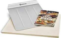 Burnhard Pizzasteen 38 X 30 X 1,5 Cm + Pizzaschep 27 Burnhard Pizzasteen 38 X 30 X 1,5 Cm + Pizzaschep -Keukenartikelen Series Winkel 1200x759