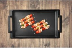 Eurolux Teppanyaki Plaat Met Grepen - 41 X 24 X 2.5 Cm - Zwart - Aluminium - Geschikt Voor Alle Warmtebronnen -Keukenartikelen Series Winkel 1200x809