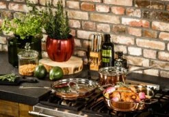 Koekenpan Ø26cm Met Deksel - Inductie - Koper - DUCQ -Keukenartikelen Series Winkel 1200x832 1