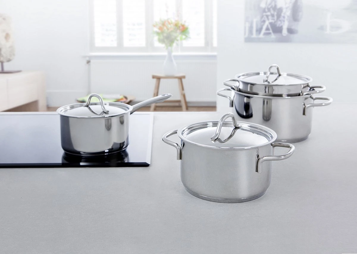 BK Profiline Steelpan Ø 14 Cm - RVS - Inductie 4 BK Profiline Steelpan Ø 14 Cm - RVS - Inductie - Afbeelding 2