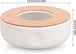 ConBlom Keramische Theepot, Warmer, Theewarmer, Koffiewarmer, Stoofje, Met Kurk-stoofje, Theepot Basis, Theefornuis, Melkwarmer Voor Thuis, Café, Theemelk (zonder Kaars En Theepot) -Keukenartikelen Series Winkel 1200x855